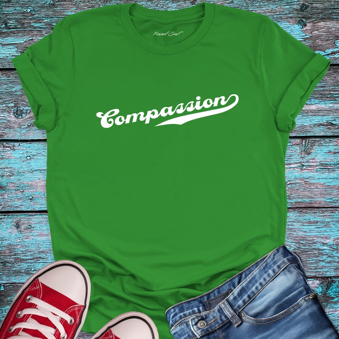 Green compassion t-shirt.