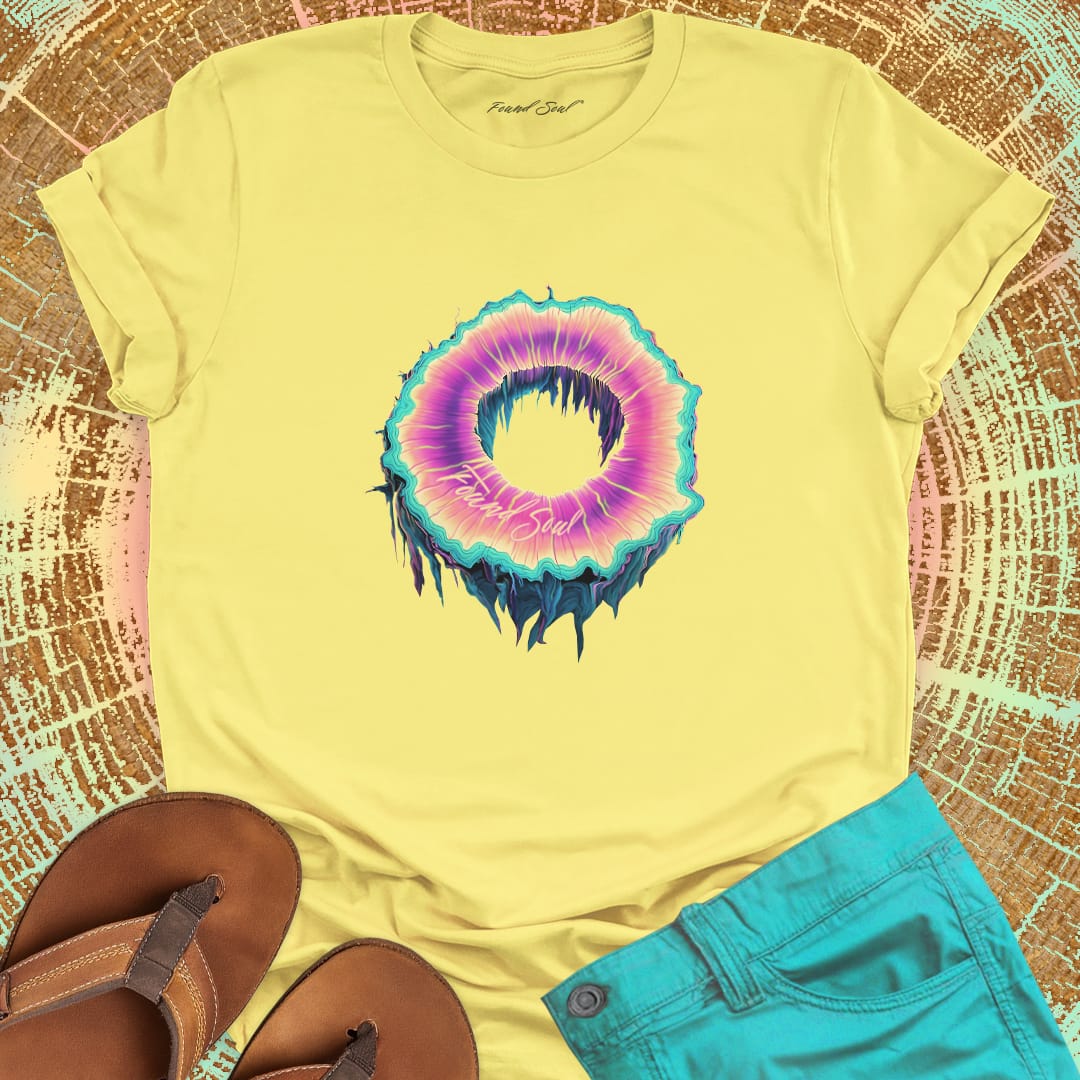 Portal ring yellow t-shirt for transformation .