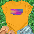 Yellow t-shirt for daybreak whispers first light sky messages dawn truth spiritual listening