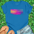 Blue t-shirt for daybreak whispers first light sky messages dawn truth spiritual listening