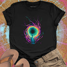 Portal black t-shirt for consciousness exploration and inner journey spiritual apparel.