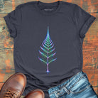 Glowing fern grey t-shirt for slow growth and patience.