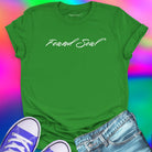 Found Soul® dark to light green t-shirt for transformation and shadow work.
