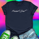 Found Soul® dark to light navy t-shirt for transformation and shadow work.