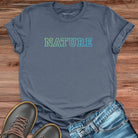 Graduated in nature grey t-shirt for earth education and wilderness wisdom spiritual apparel.