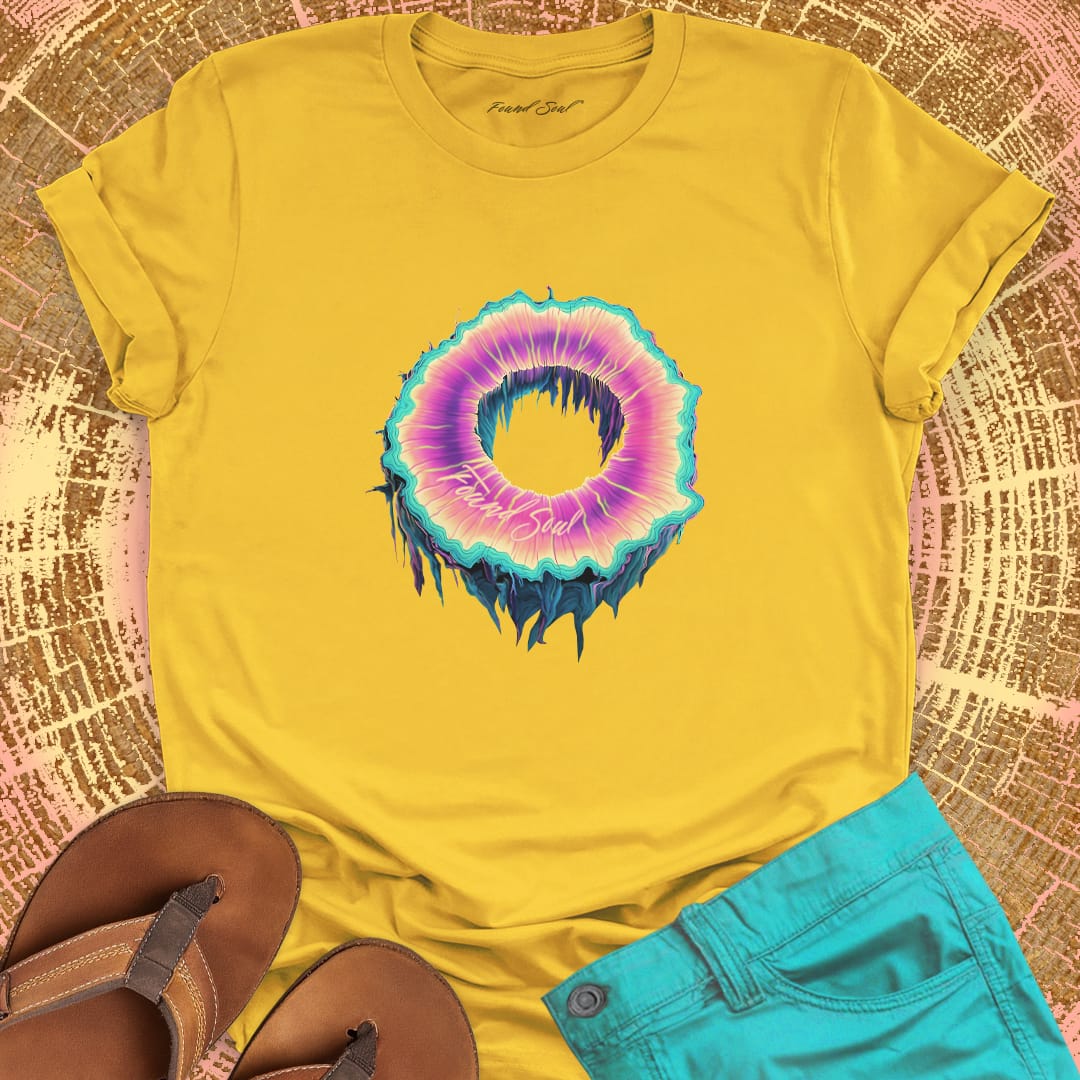 Portal ring yellow t-shirt for transformation .
