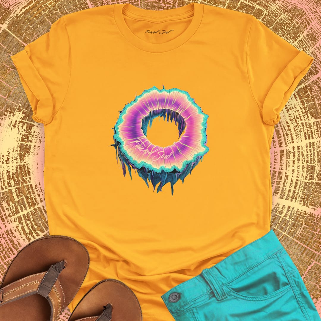 Portal ring yellow t-shirt for transformation .
