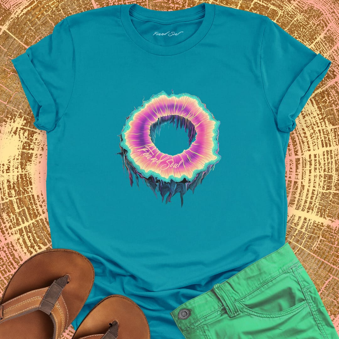 Portal ring blue t-shirt for transformation .